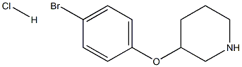 3-(4-BROMOPHENOXY)PIPERIDINE HYDROCHLORIDE Structure