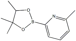 2-METHYL-6-(4,4,5-TRIMETHYL-[1,3,2]DIOXABOROLAN-2-YL)-PYRIDINE 结构式