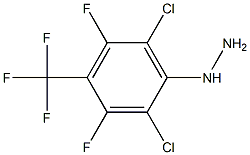 2,6-DICHLORO-3,5-DIFLUORO-4-TRIFLUOROMETHYLPHENYLHYDRAZINE 97% 化学構造式