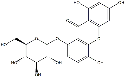 1,3,5,8-TETRAHYDROXYXANTHONE 8-O-GLUCOSIDE 98+% 结构式