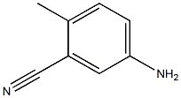 5-AMINO-2-METHYLBENZONITRILE, 97% MIN.,,结构式