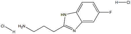 3-(5-FLUORO-1H-BENZOIMIDAZOL-2-YL)-PROPYLAMINEDIHYDROCHLORIDE,,结构式