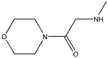 2-METHYLAMINO-1-MORPHOLIN-4-YL-ETHANONE 98% Structure