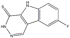 8-FLUORO-3,5-DIHYDRO-4H-PYRIDAZINO[4,5-B]INDOLE-4-THIONE 结构式