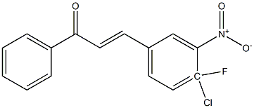 4-CHLORO-4-FLUORO-3-NITROCHALCONE 98% Structure