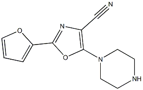 2-(2-FURYL)-5-PIPERAZIN-1-YL-1,3-OXAZOLE-4-CARBONITRILE|