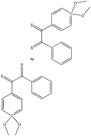 Bis(4,4dimethoxydithiobenzil) nickel Struktur