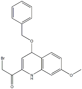 1-(4-Benzyloxy-7-methoxy-1,4-dihydro-quinolin-2-yl)-2-bromo-ethanone Structure