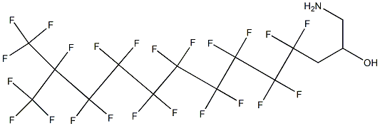 1-Amino-4,4,5,5,6,6,7,7,8,8,9,9,10,10,11,11,12,13,13,13-icosafluoro-12-trifluoromethyl-tridecan-2-ol Structure