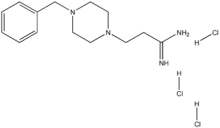 3-(4-Benzyl-piperazin-1-yl)-propionamidine 3HCl 化学構造式