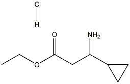 3-Amino-3-cyclopropyl-propionic acid ethyl ester HCl Structure