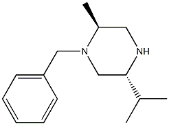 1-BENZYL-2(S)-METHYL-5(R)-ISOPROPYL-PIPERAZINE,,结构式