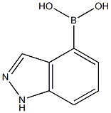 1H-INDAZOL-4-YL BORONIC ACID,,结构式