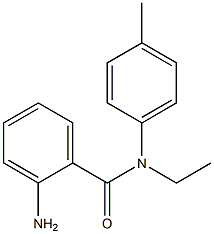 2-AMINO, (N-ETHYL,N-P-TOLYL )BENZAMIDE Struktur