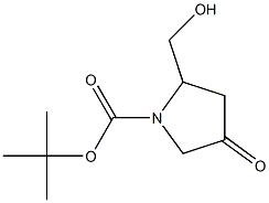 N-BOC-4-OXO-2-(HYDROXYMETHYL) PYRROLIDINE Structure