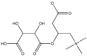 L-Carnitine DL-Tartrate 化学構造式