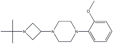 N-T-BUTYL-3-(4-(O-METHOXYPHENYL)PIPERAZINYL)AZETIDINE Structure