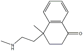 4-METHYL-4-(N-METHYLAMINOETHYL)-3,4-DIHYDRO-NAPHTHALENE-1(2H)-ONE 结构式