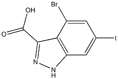  4-BROMO-6-IODOINDAZOLE-3-CARBOXYLIC ACID