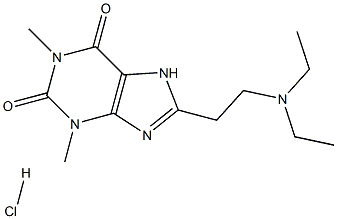 DIETHYLAMINOETHYLTHEOPHYLLINE HYDROCHLORIDE Structure