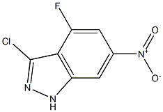 3-CHLORO-4-FLUORO-6-NITROINDAZOLE Structure