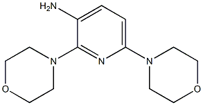 3-AMINO-2,6-DIMORPHOLINOPYRIDINE 结构式