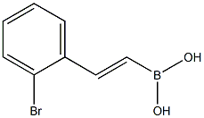 (E)-2-(2-BROMOPHENYL)ETHENYL-1-BORONIC ACID 化学構造式