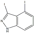 3,4-DIIODOINDAZOLE,,结构式