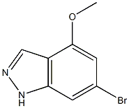 6-BROMO-4-METHOXYINDAZOLE 化学構造式