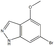 6-BROMO-4-METHOXYINDAZOLE 结构式