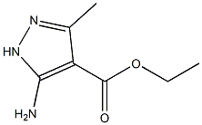 5-AMINO-3-METHYL-1H-PYRAZOL-4-CARBOXYLIC ACID ETHYL ESTER 结构式
