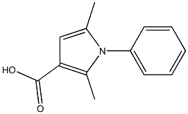 2,5-DIMETHYL-1-PHENYLPYRROLE-3-CARBOXYLIC ACID 结构式