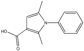 2,5-DIMETHYL-1-PHENYLPYRROLE-3-CARBOXYLIC ACID,,结构式