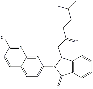 2-(7-CHLORO-[1,8]NAPHTHYRIDIN-2-YL)-3-(5-METHYL-2-OXO-HEXYL)-2,3-DIHYDRO-ISOINDOL-1-ONE