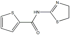 N2-(4,5-dihydro-1,3-thiazol-2-yl)thiophene-2-carboxamide 结构式