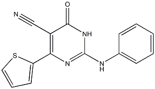 2-anilino-6-oxo-4-(2-thienyl)-1,6-dihydropyrimidine-5-carbonitrile Structure