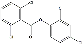 2,4-dichlorophenyl 2,6-dichlorobenzoate Struktur