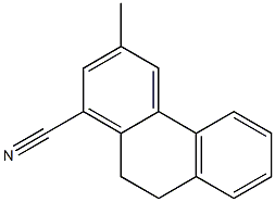 3-methyl-9,10-dihydrophenanthrene-1-carbonitrile Struktur