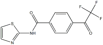  N-(1,3-thiazol-2-yl)-4-(2,2,2-trifluoroacetyl)benzenecarboxamide