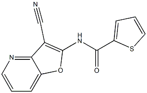 N-(3-cyanofuro[3,2-b]pyridin-2-yl)-2-thiophenecarboxamide Struktur