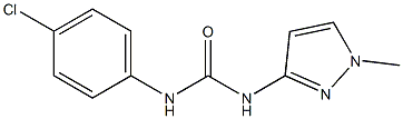 N-(4-chlorophenyl)-N'-(1-methyl-1H-pyrazol-3-yl)urea Structure