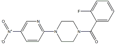 (2-fluorophenyl)[4-(5-nitro-2-pyridyl)piperazino]methanone|