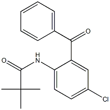 N1-(2-benzoyl-4-chlorophenyl)-2,2-dimethylpropanamide Structure