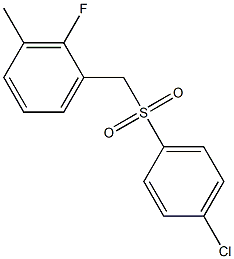  1-{[(4-chlorophenyl)sulfonyl]methyl}-2-fluoro-3-methylbenzene