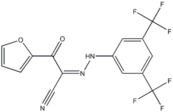2-{2-[3,5-di(trifluoromethyl)phenyl]hydrazono}-3-(2-furyl)-3-oxopropanenitrile