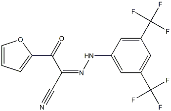  2-{2-[3,5-di(trifluoromethyl)phenyl]hydrazono}-3-(2-furyl)-3-oxopropanenitrile