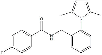 N-[2-(2,5-dimethyl-1H-pyrrol-1-yl)benzyl]-4-fluorobenzenecarboxamide