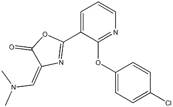 2-[2-(4-chlorophenoxy)-3-pyridyl]-4-[(dimethylamino)methylidene]-4,5-dihydro-1,3-oxazol-5-one