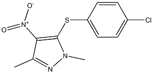 5-[(4-chlorophenyl)thio]-1,3-dimethyl-4-nitro-1H-pyrazole|