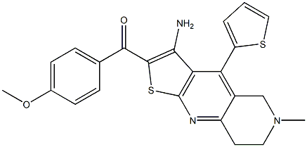  [3-amino-6-methyl-4-(2-thienyl)-5,6,7,8-tetrahydrothieno[2,3-b][1,6]naphthyridin-2-yl](4-methoxyphenyl)methanone